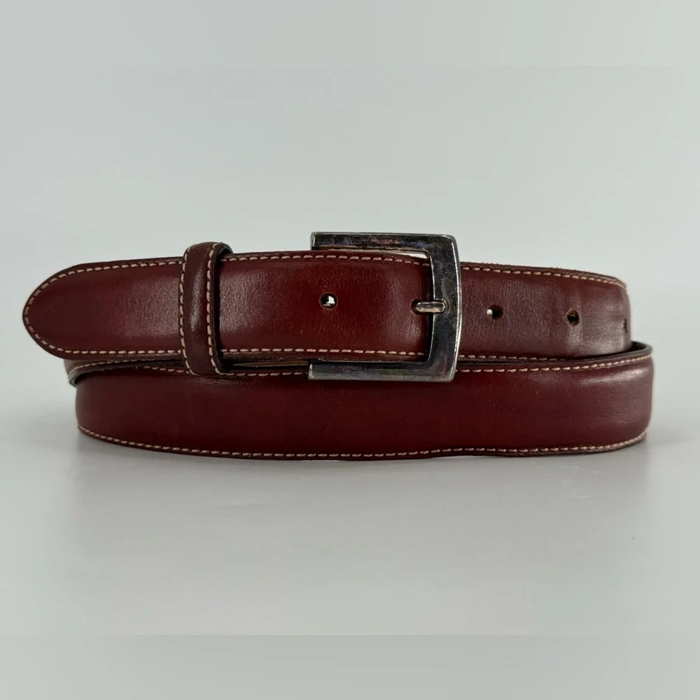 Brooks Brothers Vintage Worn‎ In Leather Belt 38